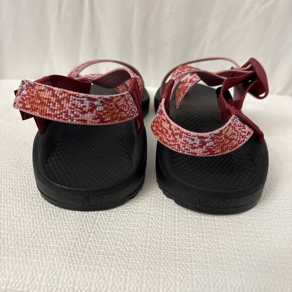 Chaco Z Cloud 2 Sport Sandal Womens Size 10 Rust Pink Abstract Toe Loop - Picture 6 of 11